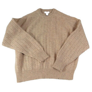 Vintage Garret Scott 100% Shetland Wool Fuzzy Knit Sweater Men's Size XL